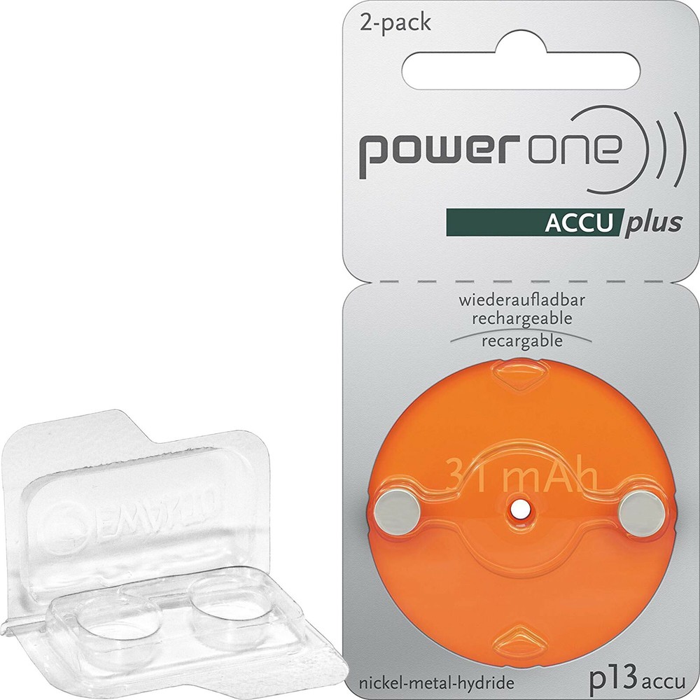 2 x VARTA PowerOne ACCU P13 orange battery for hearing aids (1 x 2 sheets) +T…
