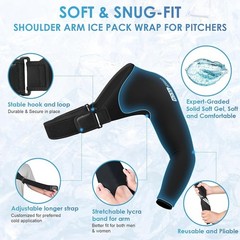 All-in-One Ice Arm Sleeve Shoulder Elbow Wrist Athletes Sports Recovery New