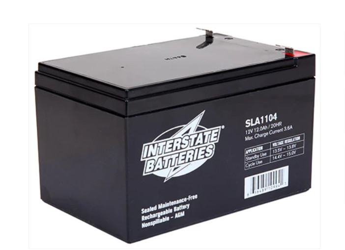 12v12ah Interstate Mobility Scooter SLA Batteries – Sold as a pair