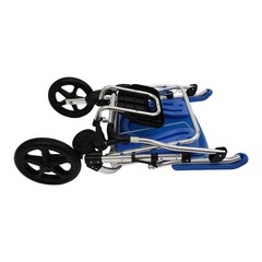 Commode Wheelchair Multifunctional Shower Commode Wheelchair With Armrests Blue