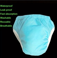 Reusable Adult Pull-On Cloth All in One Diaper Sizes Medium and Large ABDL