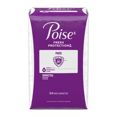 Incontinence Pads for Women, 4 Drop Moderate Absorbency, Long Length, 108 Count