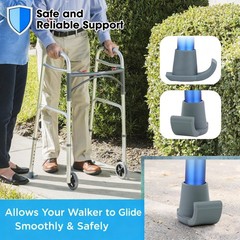 4Pk Universal Walker Ski Glides Mobility Sliders Seniors