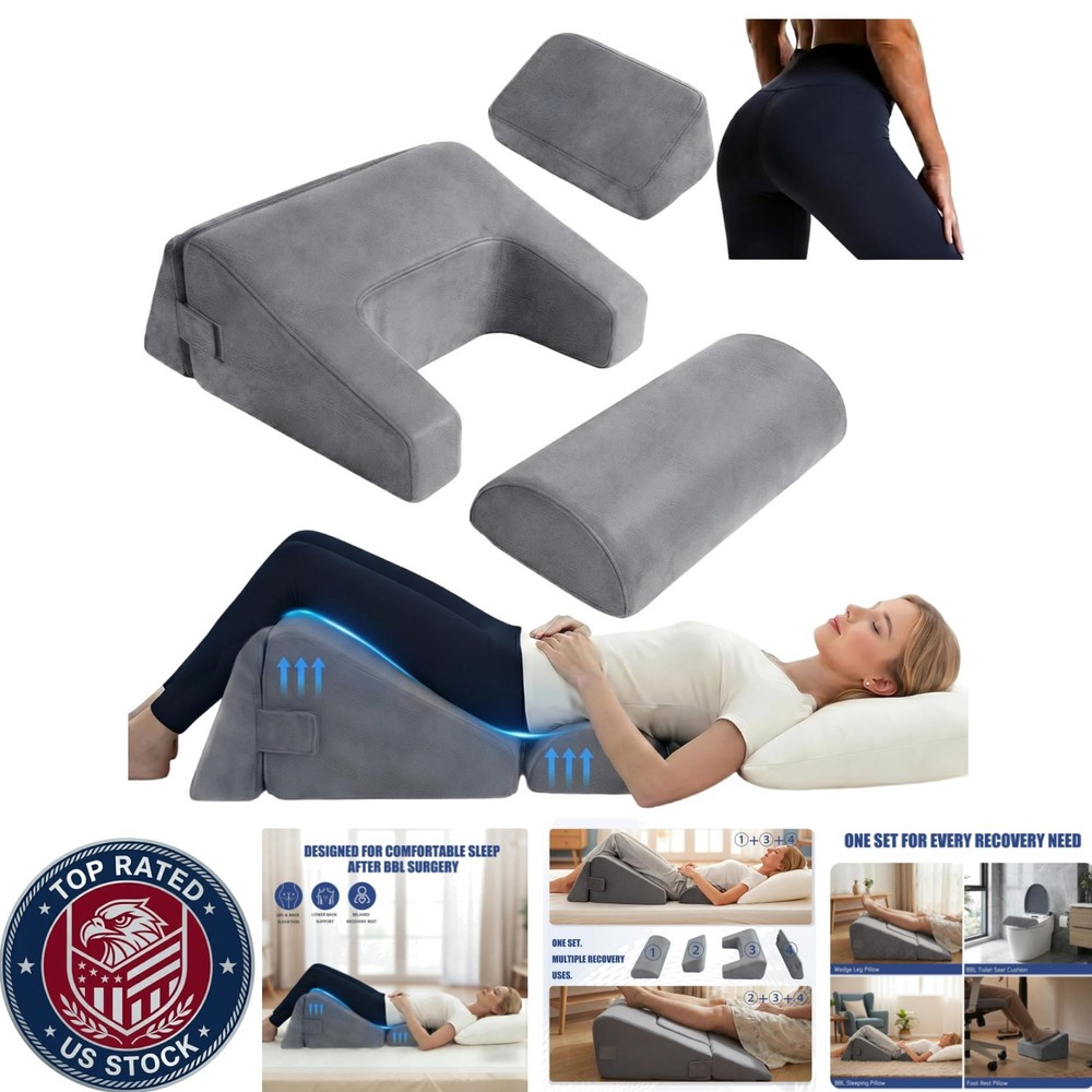 Multi-Configuration BBL Pillow for Comfort & Support After Brazilian Butt Lift