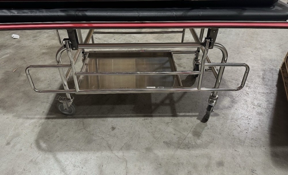 MRI Stretcher Safe Patient Transport Stretcher, Stainless Steel, 350 lbs max
