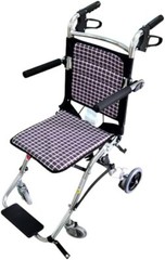 Transport Ultra Light 15 lb Foldable Aluminum Wheelchair for Traveling Boarding