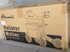 WALKER ROLLATOR SENIORS ELDERLY EQUIPMENT * HENMNII GMS-NHDR01X SERIES BLACK NEW