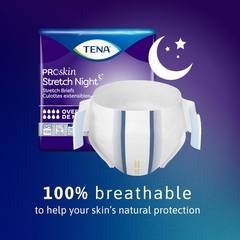 Tena ProSkin Overnight Incontinence Adult Diaper for Women & Men, Stretch Bri…