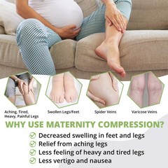 Terramed Maternity Footless Graduated Compression Microfiber