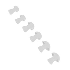 6pcs Hearing Aid Earplug Soft Silicone Replacement Buds For All-Day Comfort