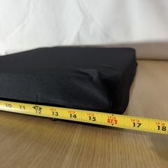 18” x 16” x 2” Foam Seat Cushion with Removable Black Zippered Cover