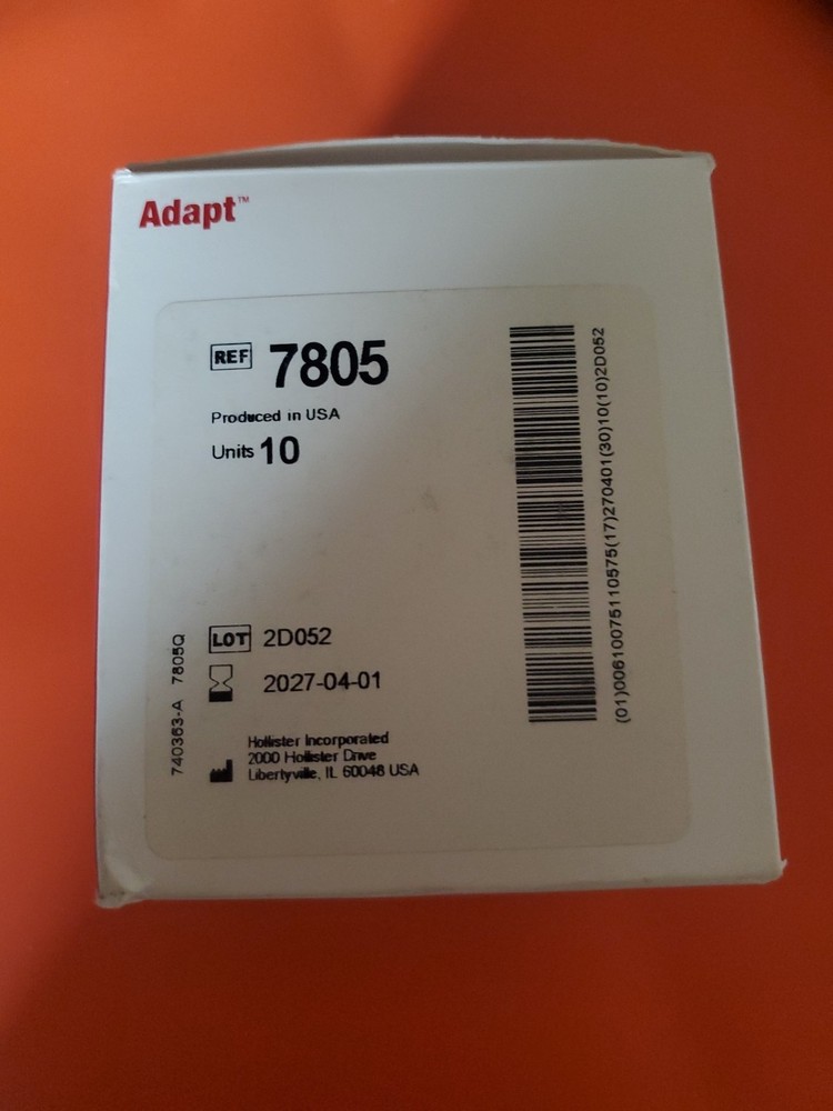 Hollister Adapt 7805 Flat Ostomy Barrier Ring 48mm 10 Count Box 04/2027 New