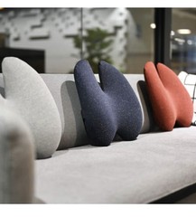 C CUSHION LAB Extra Dense Lumbar Pillow – Patented Ergonomic Multi-Region Grey