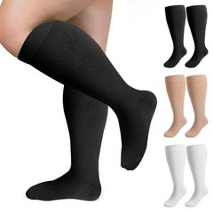Plus Compression Socks 20-30 mmHg Medical Knee High Women Men Circulation S-4XL