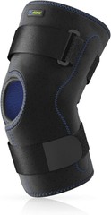 Actimove Knee Brace Wrap Around, Simple Hinges, Condyle Pads X-Small (Black)