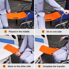 27″ Transfer Board with Slide Sheet – Wheelchair to Bed, Toilet, Tub, Car, 440 l