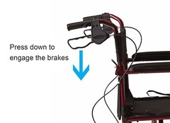 WIDE SEAT Wheelchair Lightweight EASY Folding Drive Manual HANDBRAKES FOR SAFETY