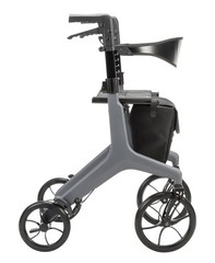 Carbon Fiber AeroCarbon Ultra Lite Rollator Gray Drive Medical 330 lb Capacity