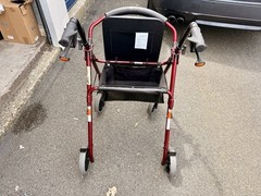 NOVA Zoom 22″ Seat Hght Foldable Rolling Walker Rollator 8″ Wheels