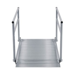Aluminum Wheelchair Ramp with Handrails – 5′ L