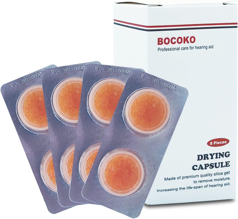 8 Pieces Hearing Aid Drying Capsules C&C Dry-Cap for Phonak,Starkey and Unitron