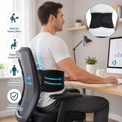 Adjustable Lumbar Back Brace-Pain Relief for Lower Back, Herniated Disc, Scolios