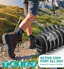Foot & Ankle Brace 2 Pack, Adjustable Compression Wrap for Men & Women – Helps