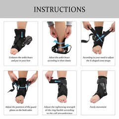 Ankle Brace Compression Foot Support Sprained Tendon Plantar Fasciitis Pain Belt