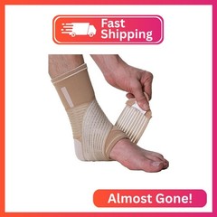 NeoTech Care Adjustable Ankle Support Brace (Beige, Size M, 1 Unit)