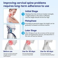 Cervical Traction Device Neck Support Brace for Pain Relief | Adjustable Lightwe