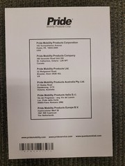 Pride Mobility Dynamic Joystick Controller for Power Wheelchairs Owners Manual
