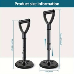 Portable Adjustable 5 Level Standing Aid for Indoor Outdoor Senior Use