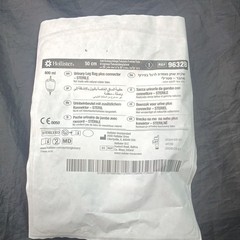 Hollister 9632B Sterile Urinary Leg Bag w/ Connector 800ml 50cm