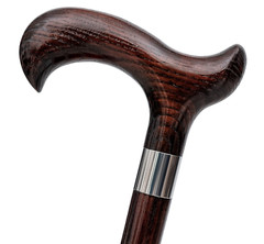 Dr. Watson – Handcrafted Wooden Walking Stick, Walking Cane with Derby Handle