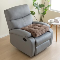 Tufted Corduroy Recliner Seat Cushion for Elderly, High Density 20x20x4 Brown