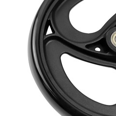 2 Pcs 8 Inch Solid Replacement Wheels for Wheelchairs, Walkers, Rollators – Blac