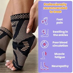 Foot Plantar Fasciitis Arch Support Compression Socks Ankle Heel Brace Sports