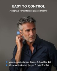 Pair Rechargeable Digital Invisible Hearing Aids Sound Voice Amplifier Mini ITE