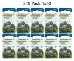 ZeniPower Size 675 PR44 Mercury Free Hearing Aid Batteries Pack of 240