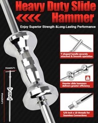 12-Way Slide Hammer Puller Set, Front Wheel Hub Remover & Rear Wheel Axle