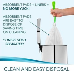 Value Pack of 120 Disposable Commode Pads – Ultimate Odor Control Solution