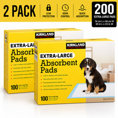 2-Pack Kirkland Signature Extra-Large Absorbent Pads, 30″ X 23″, 100-count