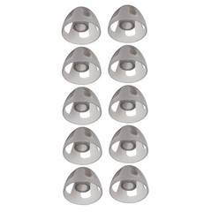 10 Pcs Hearing Aids Dome Soft Open Domes Black Layer Replacements Eartip