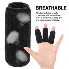 10 Pcs Black Finger Sleeves Compression Brace Splint Arthritis Sports Protector