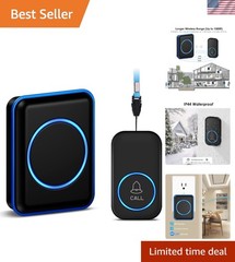 Wireless Caregiver Call Button, Touch Control, 1000 Ft Range for Independence