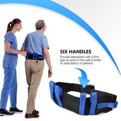 NYOrtho Gait Belt (275lbs) – Transfer Belt with 6 Heavy Handles -Lift Assist …