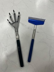 Back scratcher 2 pieces! CLAW Blue wide scratcher and silver claw scratcher