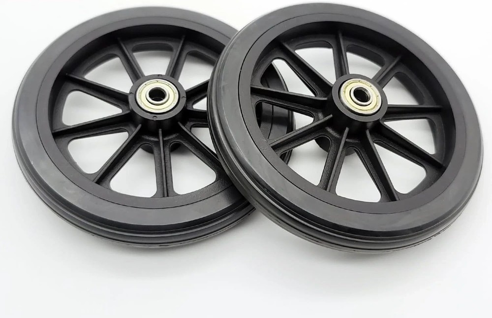 Rollator walker replacement wheel,6 inch Caster Wheel,front 6 inches, Black