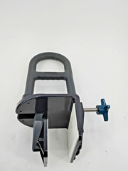 Medline Deluxe Clamp-On Bathtub Grab Bar Safety Rail Gray 250 lb Microban