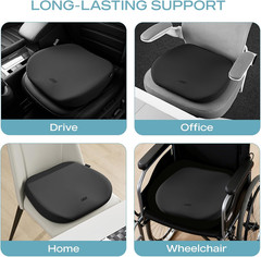 Skechers Seat Cushion Premium Gel & Memory Foam-Office Chair Cushion